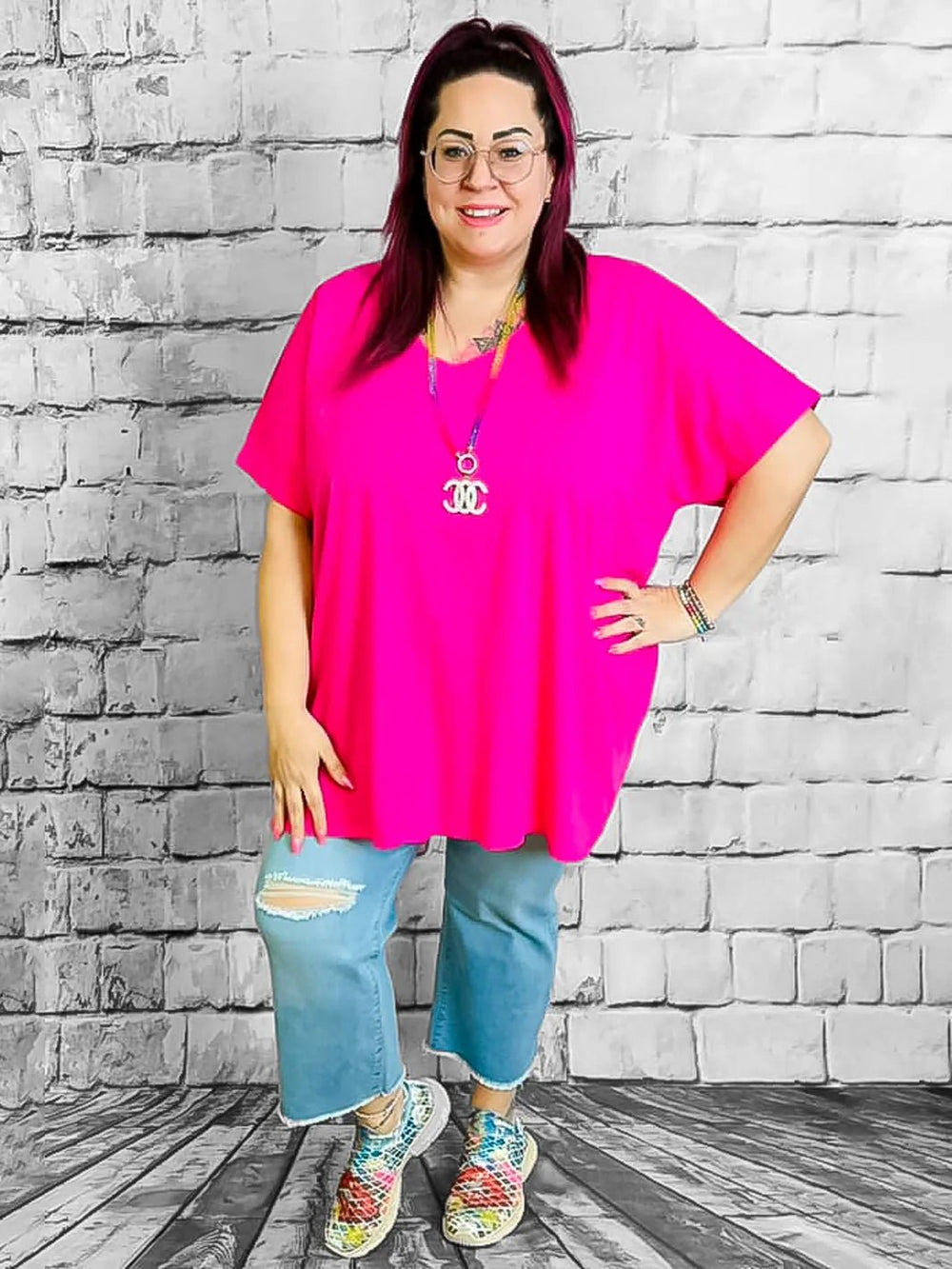 7/8 - Jeans mit Cut – in großen Größen von CurvyRausch. Stylische Plus Size Fashion für kurvige Frauen.