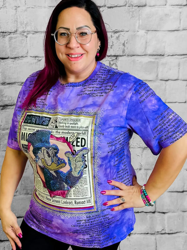 Comic - Motiv Strass - Shirt | Boutique Ware – in großen Größen von CurvyRausch. Stylische Plus Size Fashion für kurvige Frauen.