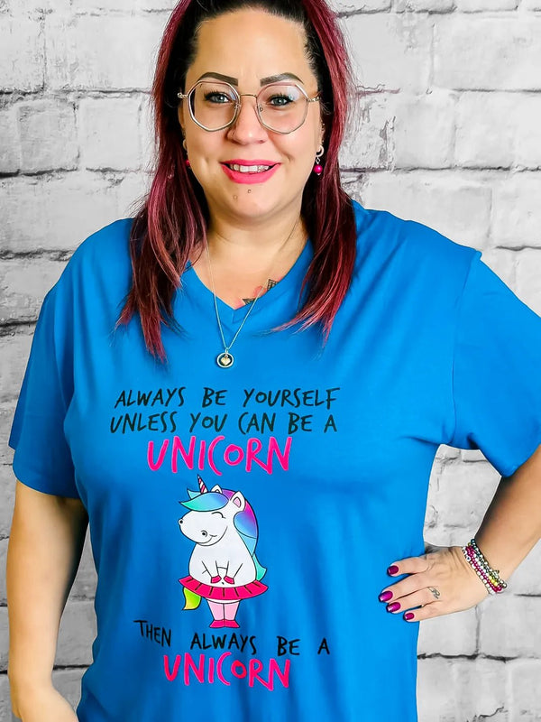 Einhorn - Statement - Shirt by CurvyRausch – in großen Größen von CurvyRausch. Stylische Plus Size Fashion für kurvige Frauen.