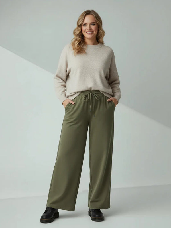 Jogger mit breitem Schnitt – Cozy Curvy Style – in großen Größen von CurvyRausch. Stylische Plus Size Fashion für kurvige Frauen.