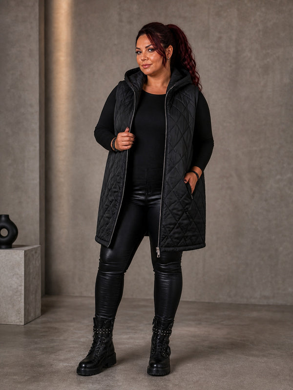 Steppweste Heart Hunter mit XL Tiger Strass – zweite Ansicht