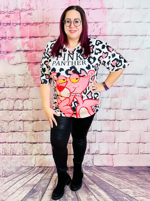 Trendiges Shirt mit Glitzer Details – in großen Größen von CurvyRausch. Stylische Plus Size Fashion für kurvige Frauen.