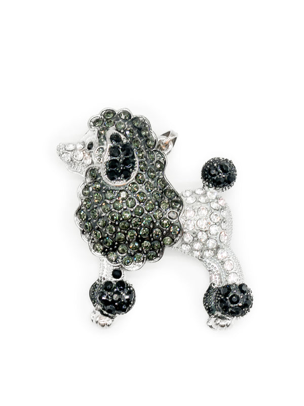 Vario Anhänger Pudel mit Strass – zweite Ansicht