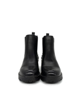 Boots mit Nieten und Strass in schwarz – in großen Größen von CurvyRausch. Stylische Plus Size Fashion für kurvige Frauen.