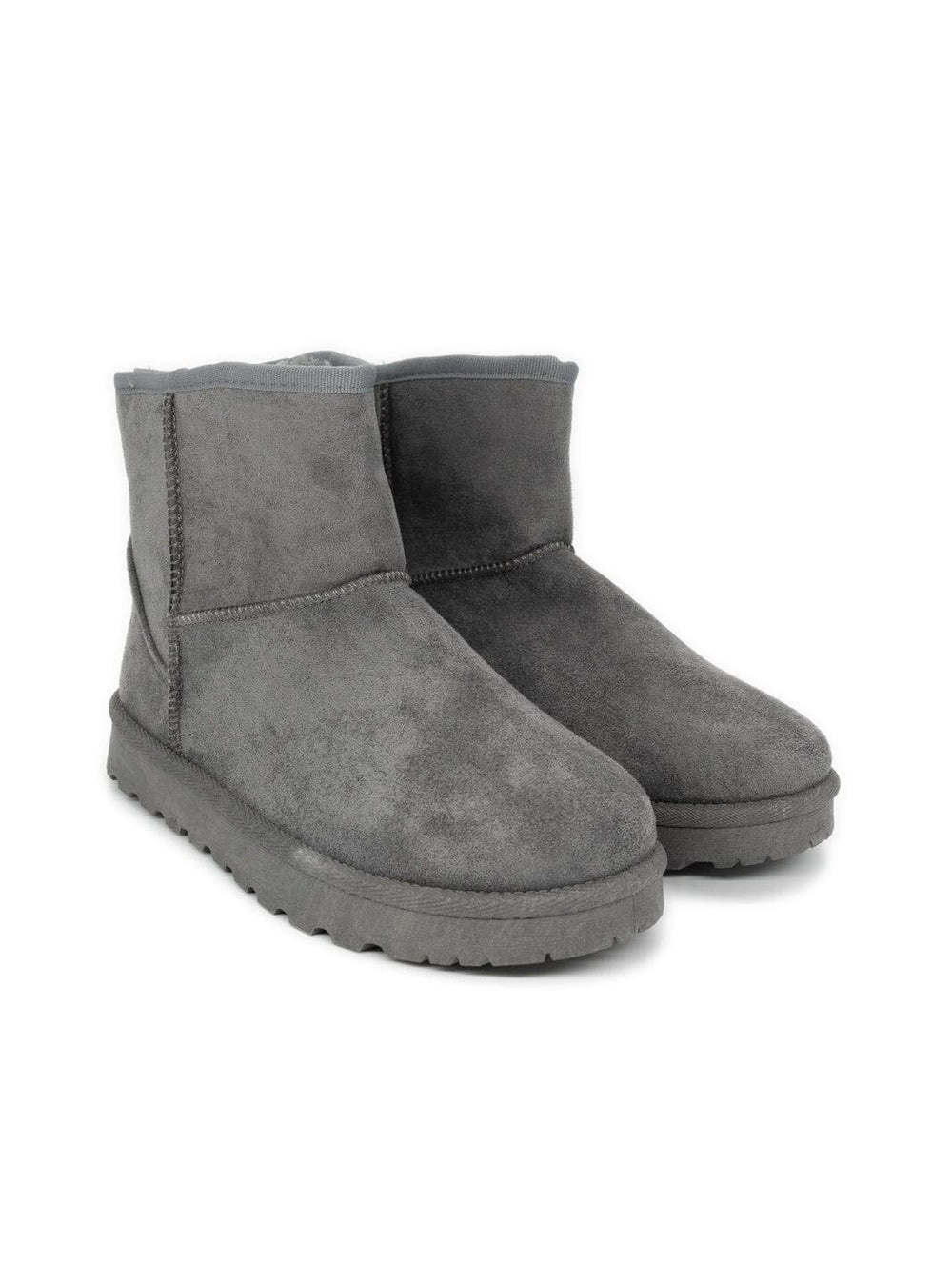 Gefütterte Boots in grau – in großen Größen von CurvyRausch. Stylische Plus Size Fashion für kurvige Frauen.
