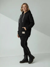 Bamboo Leggings Schwarz mit Glitzerstreifen – in großen Größen von CurvyRausch. Stylische Plus Size Fashion für kurvige Frauen.