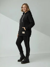 Bamboo Leggings Schwarz mit Glitzerstreifen – in großen Größen von CurvyRausch. Stylische Plus Size Fashion für kurvige Frauen.