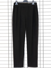 Bamboo Leggings Schwarz mit Glitzerstreifen – in großen Größen von CurvyRausch. Stylische Plus Size Fashion für kurvige Frauen.