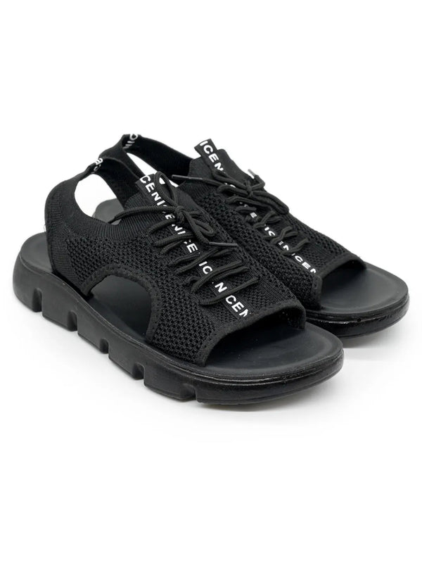 Bequeme Sandalen Nice Schwarz - CurvyRausch - Neuheit - Plus Size Damenmode