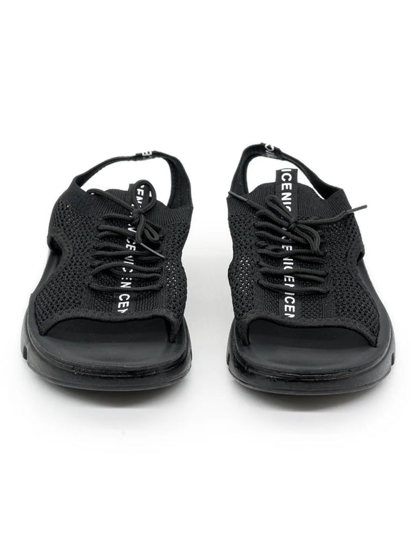 Bequeme Sandalen Nice Schwarz – zweite Ansicht