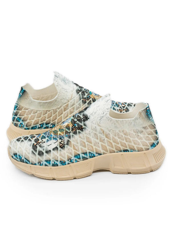 Bequeme Socken - Sneaker mit Strassdesign - CurvyRausch - Neuheit - Plus Size Damenmode