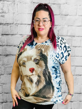 Blusenshirt mit Hunde - Motiv - CurvyRausch - Neuheit - Plus Size Damenmode