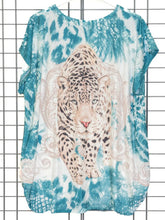 Blusenshirt mit Leo - Motiv - CurvyRausch - Neuheit - Plus Size Damenmode