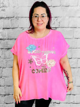 Blusenshirt mit Print und Blumendekor - CurvyRausch - Neuheit - Plus Size Damenmode