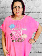 Blusenshirt mit Print und Blumendekor - CurvyRausch - Neuheit - Plus Size Damenmode