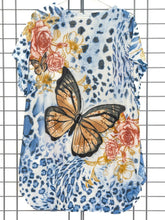 Blusenshirt mit Schmetterling - Motiv - CurvyRausch - Neuheit - Plus Size Damenmode