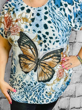 Blusenshirt mit Schmetterling - Motiv - CurvyRausch - Neuheit - Plus Size Damenmode