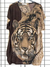 Blusenshirt mit Tiger - Motiv - CurvyRausch - Neuheit - Plus Size Damenmode