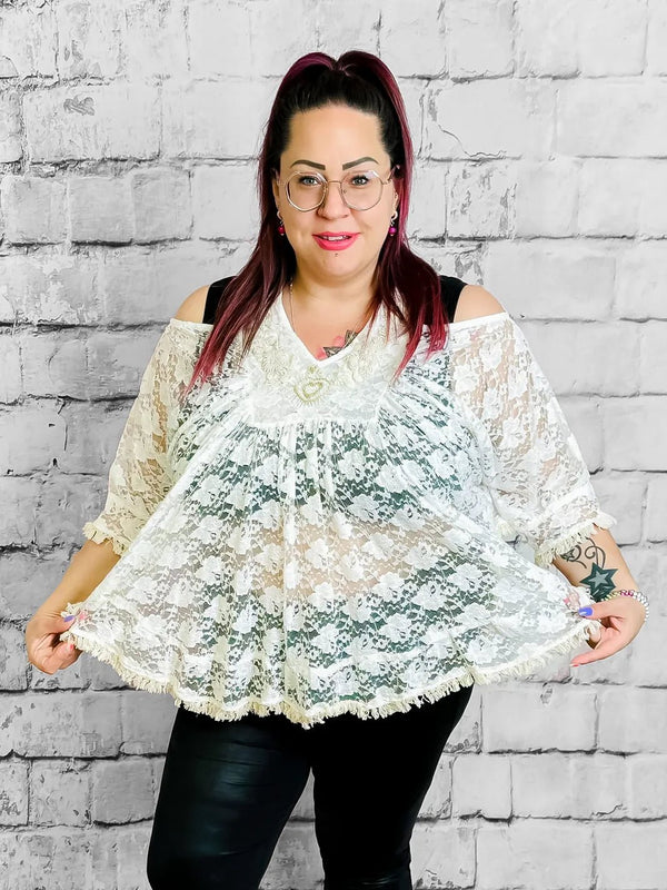 Boho - Poncho mit Stickerei | Boutique Ware - CurvyRausch - Neuheit - Plus Size Damenmode