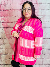 Cardigan Words von Zwillingsherz - CurvyRausch - Neuheit - Plus Size Damenmode