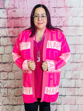 Cardigan Words von Zwillingsherz - CurvyRausch - Neuheit - Plus Size Damenmode