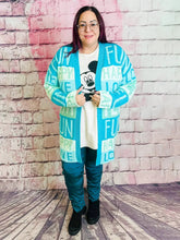 Cardigan Words von Zwillingsherz - CurvyRausch - Neuheit - Plus Size Damenmode