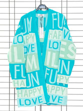 Cardigan Words von Zwillingsherz - CurvyRausch - Neuheit - Plus Size Damenmode