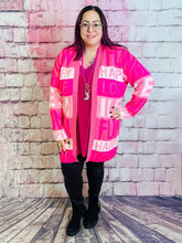 Cardigan Words von Zwillingsherz – in großen Größen von CurvyRausch. Stylische Plus Size Fashion für kurvige Frauen.