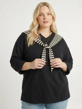 Cozy Hoodiestyle – maritimer Look zum Binden – in großen Größen von CurvyRausch. Stylische Plus Size Fashion für kurvige Frauen.