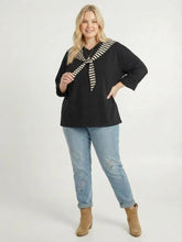 Cozy Hoodiestyle – maritimer Look zum Binden – in großen Größen von CurvyRausch. Stylische Plus Size Fashion für kurvige Frauen.