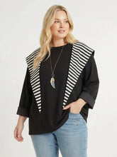 Cozy Hoodiestyle – maritimer Look zum Binden – in großen Größen von CurvyRausch. Stylische Plus Size Fashion für kurvige Frauen.