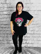 Eindrucksvolles Sugar Skull Shirt by CurvyRausch - CurvyRausch - Neuheit - Plus Size Damenmode