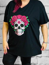 Eindrucksvolles Sugar Skull Shirt by CurvyRausch - CurvyRausch - Neuheit - Plus Size Damenmode