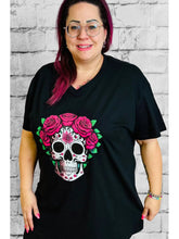 Eindrucksvolles Sugar Skull Shirt by CurvyRausch - CurvyRausch - Neuheit - Plus Size Damenmode