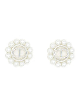 Elegante Perlenohrstecker Silber mit Theta - Detail - CurvyRausch - Neuheit - Plus Size Damenmode