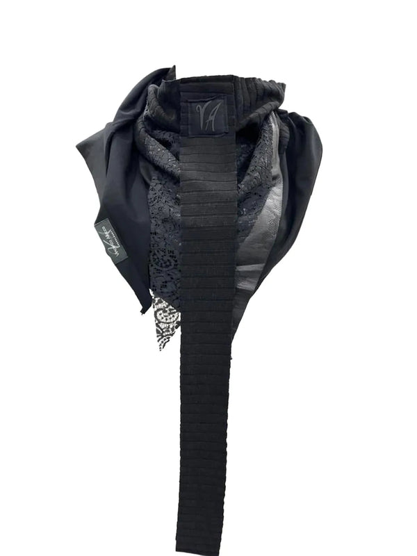 Eleganter Allocca Schal mit Spitze – Boutique Style – zweite Ansicht