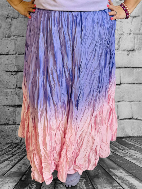 Faltenrock mit Farbverlauf - CurvyRausch - Neuheit - Plus Size Damenmode