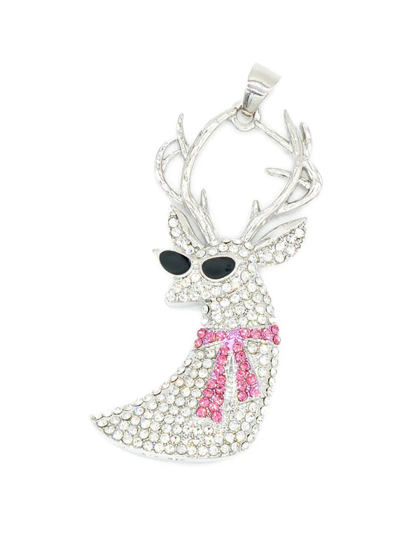 Festliches Varioketten - Set mit glitzerndem Hirschanhänger – in großen Größen von CurvyRausch. Stylische Plus Size Fashion für kurvige Frauen.