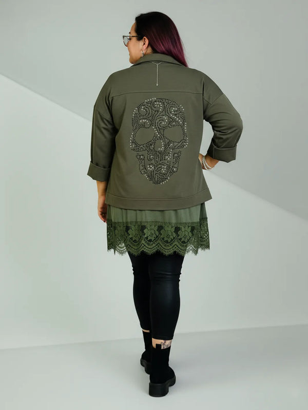 Skull Jacke im Jeansjäckle-Look