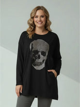 Oberteil mit XXL-Skull & Cutouts