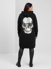 Hoodielook Sweatjacke Skull – Rockige Curvy Mode