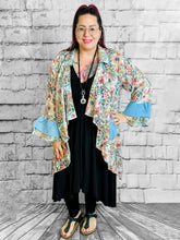 Frida Kahlo Cardigan mit Volant und Taschen - CurvyRausch - Neuheit - Plus Size Damenmode