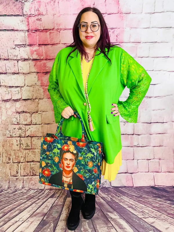 Frida Kahlo Shopper mit Boho-Flair – zweite Ansicht