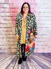 Glamouröser Cardigan – Frida Kahlo – Stylische Neuheit für Damen – Perfekt für Curvy Fashion & Plus Size Outfits