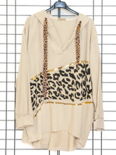 Hoodie mit Leoprint und Swarovskisteinchen - CurvyRausch - Neuheit - Plus Size Damenmode