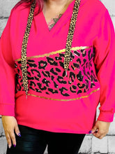 Hoodie mit Leoprint und Swarovskisteinchen - CurvyRausch - Neuheit - Plus Size Damenmode