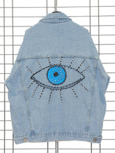 Jeansjacke Eye - Design | Boutique Ware - CurvyRausch - Neuheit - Plus Size Damenmode