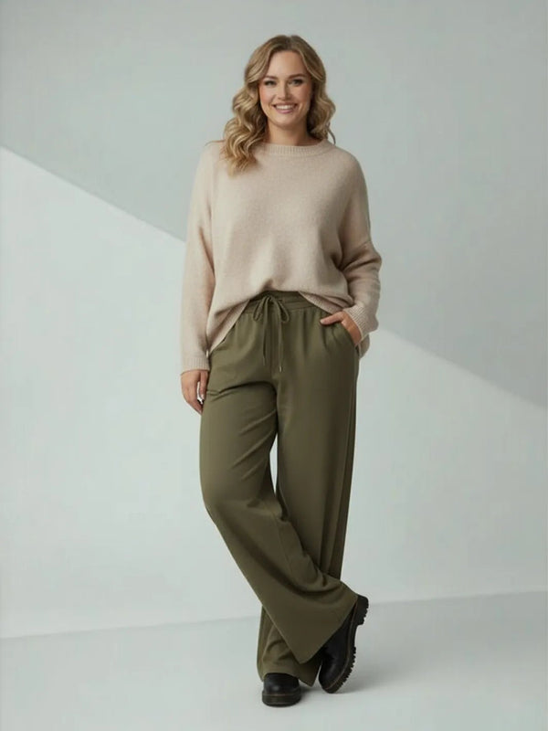 Jogger mit breitem Schnitt – Cozy Curvy Style – in großen Größen von CurvyRausch. Stylische Plus Size Fashion für kurvige Frauen.