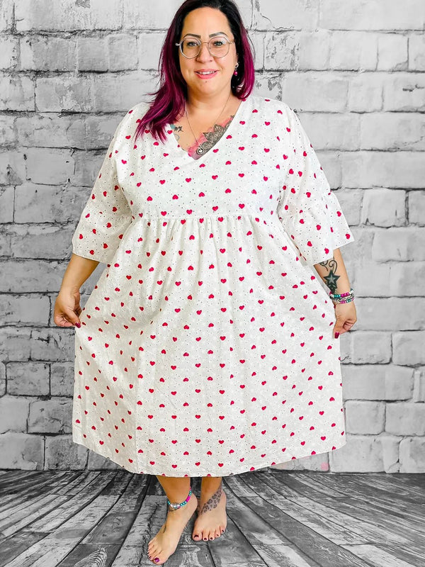 Kleidchen mit Herzchen - CurvyRausch - Neuheit - Plus Size Damenmode