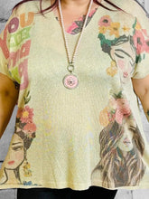 Kunstvolles Shirt mit Frida - Motiv - CurvyRausch - Neuheit - Plus Size Damenmode